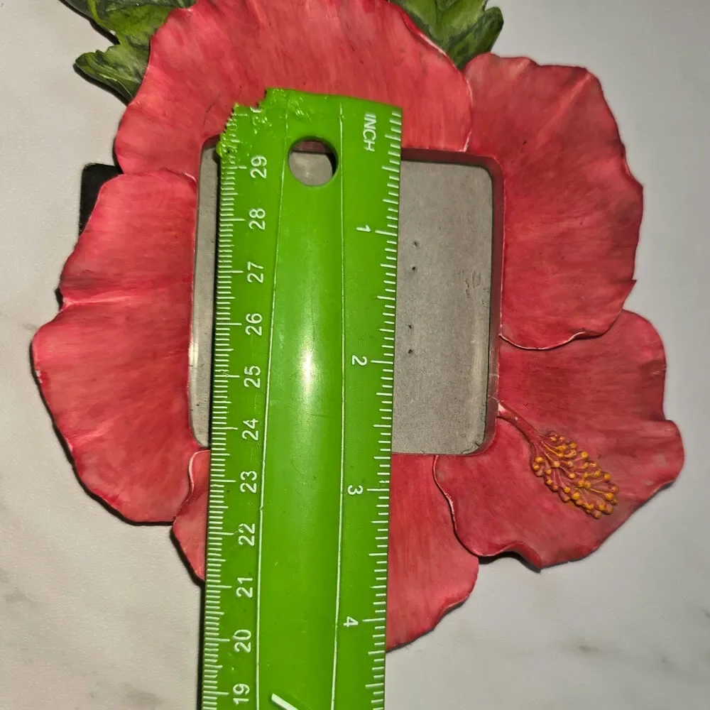 Vintage Hibiscus Photo Frame